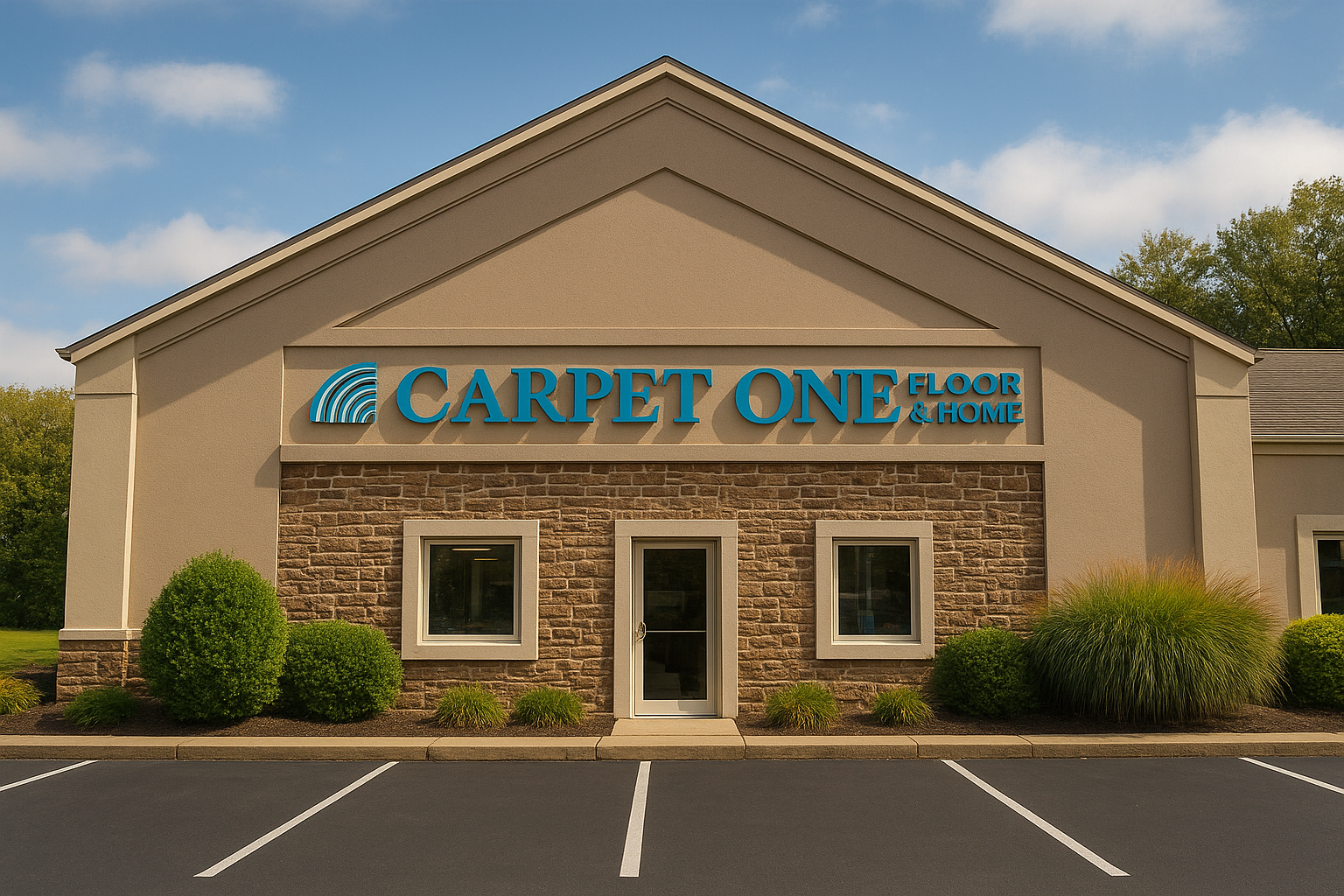 Washington's Carpet One Floor & Home storefront in Mansfield OH local flooring store exterior